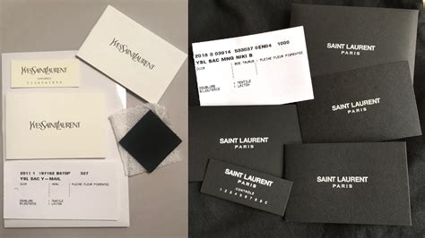 yves saint laurent authenticity card|Saint Laurent serial number.